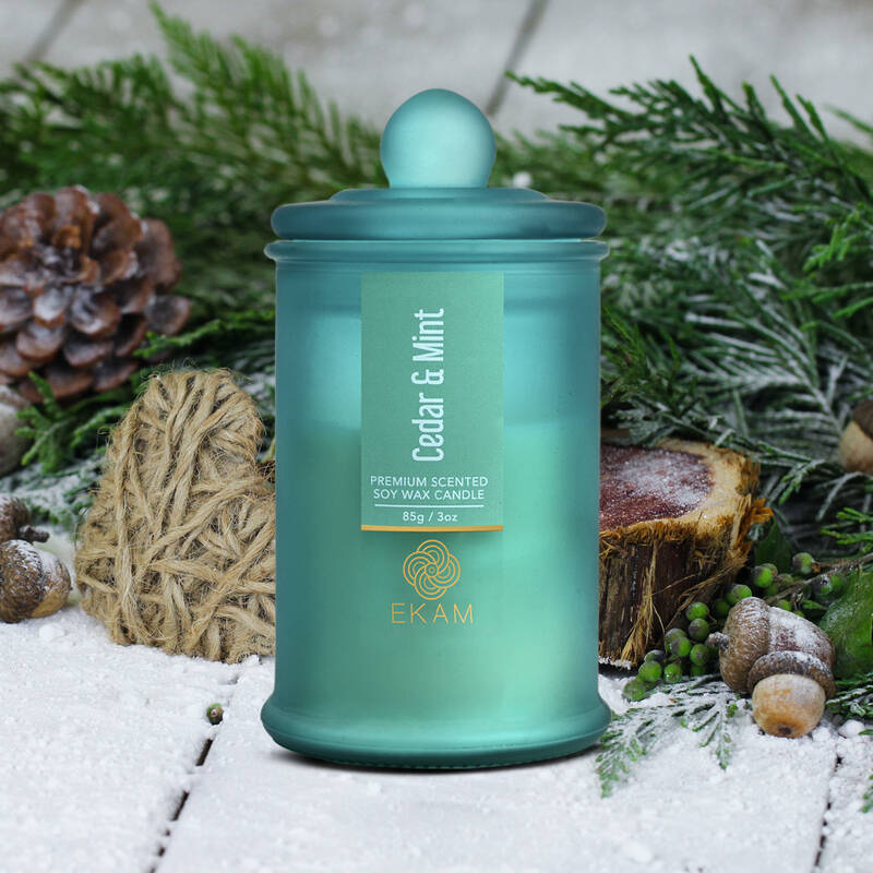 Cedar & Mint Apothecary Jar Scented Candle
