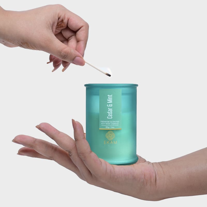 Cedar & Mint Apothecary Jar Scented Candle