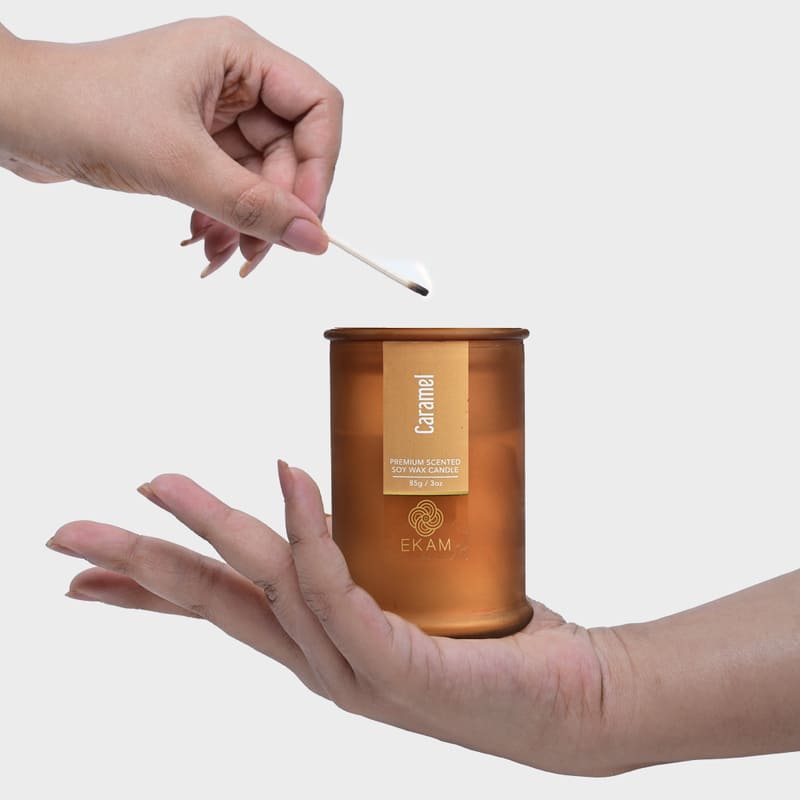 Caramel Apothecary Jar Scented Candle