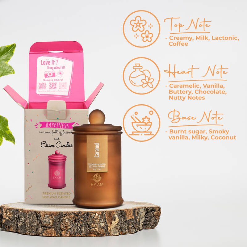 Caramel Apothecary Jar Scented Candle