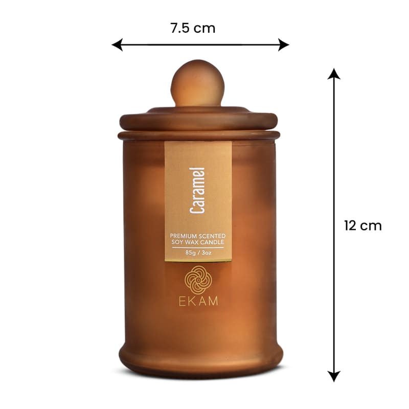 Caramel Apothecary Jar Scented Candle