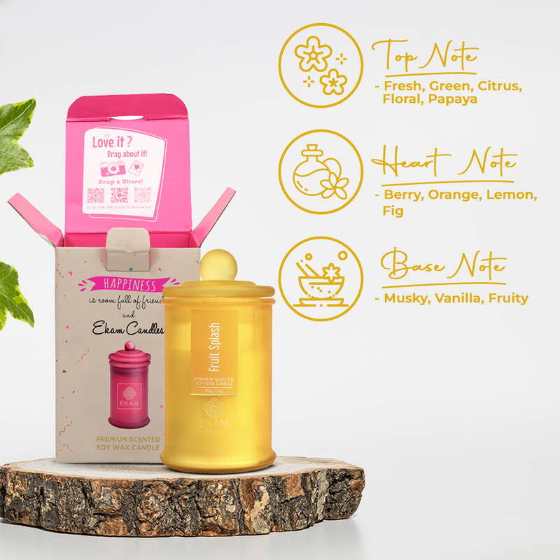 Fruit Splash Apothecary Jar Scented Candle