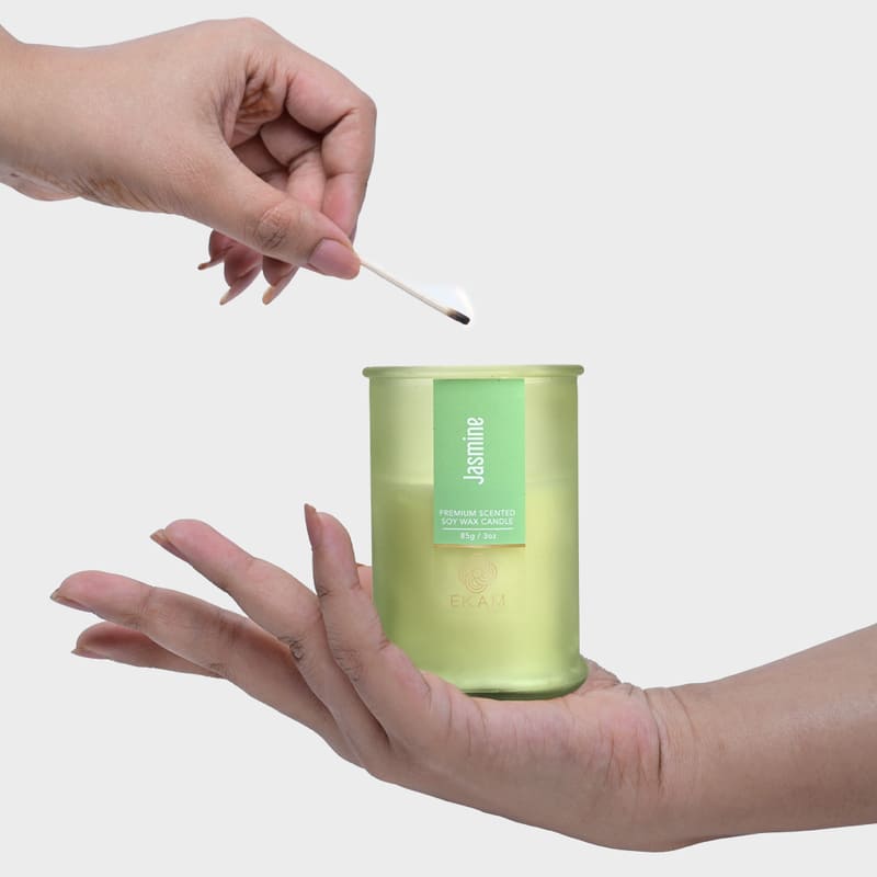 Jasmine Apothecary Jar Scented Candle