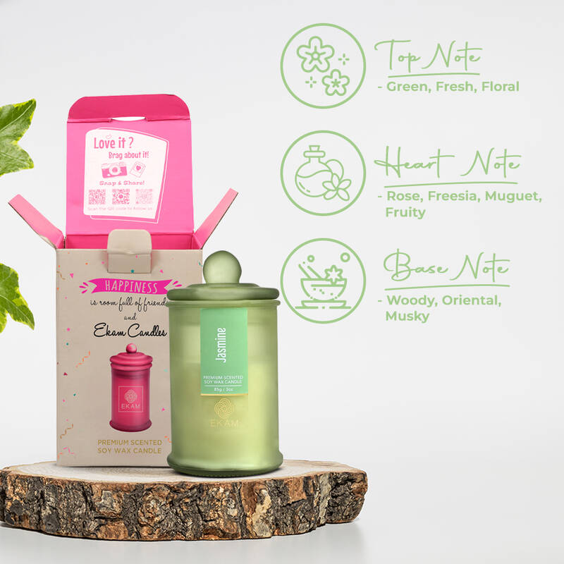 Jasmine Apothecary Jar Scented Candle