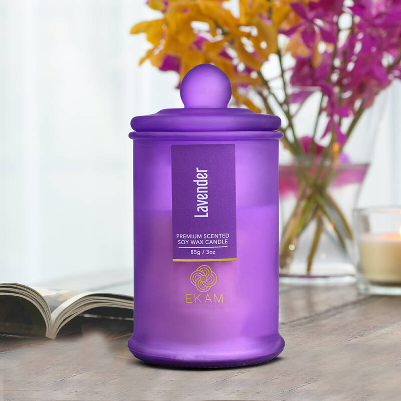 Lavender Apothecary Jar Scented Candle