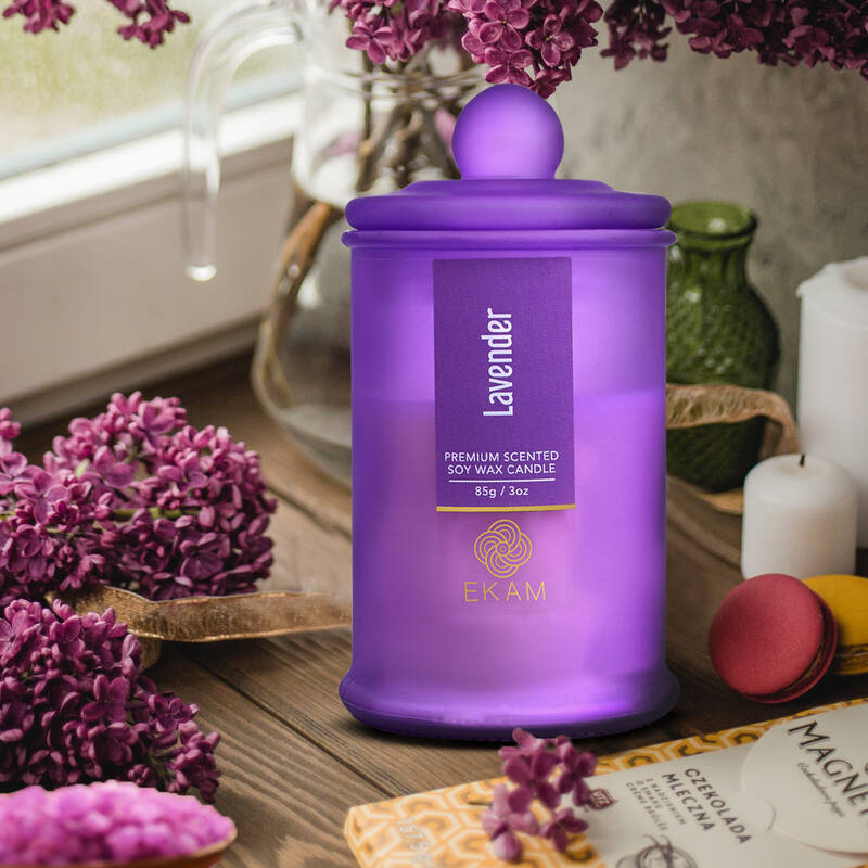 Lavender Apothecary Jar Scented Candle