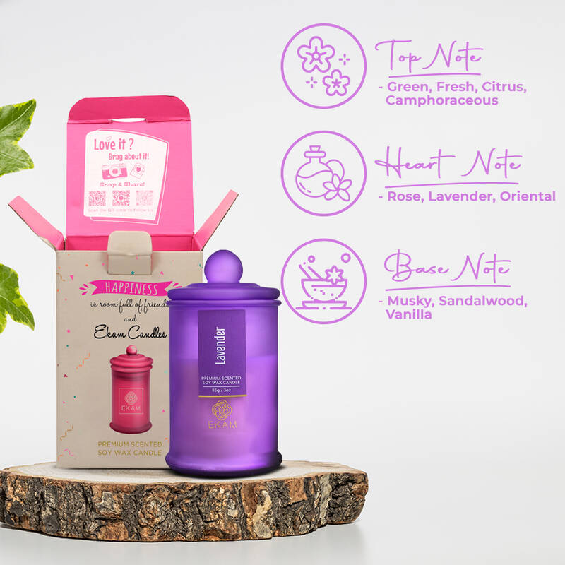 Lavender Apothecary Jar Scented Candle