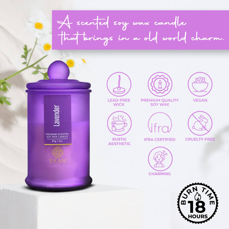 Lavender Apothecary Jar Scented Candle