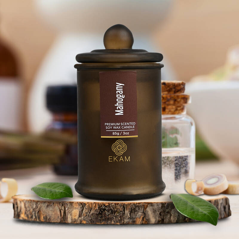 Mahogany Apothecary Jar Scented Candle