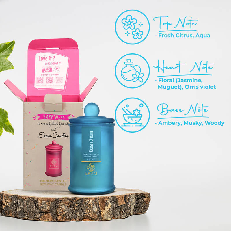 Ocean Dream Apothecary Jar Scented Candle