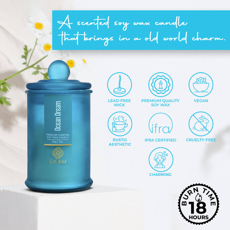Ocean Dream Apothecary Jar Scented Candle