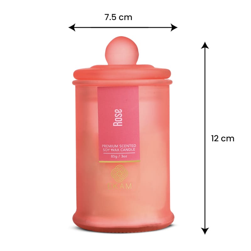Rose Apothecary Jar Scented Candle