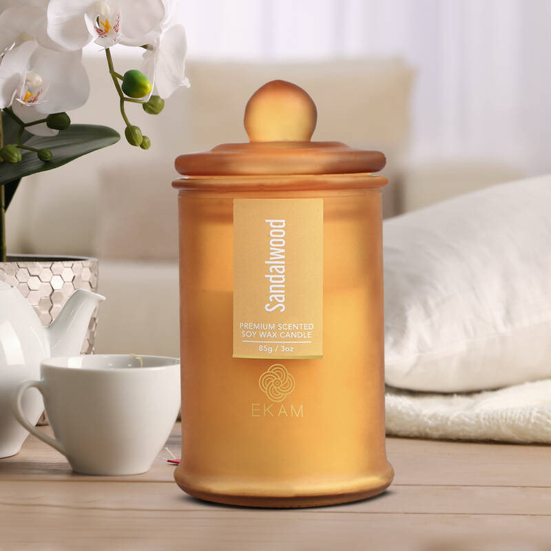 Sandalwood Apothecary Jar Scented Candle
