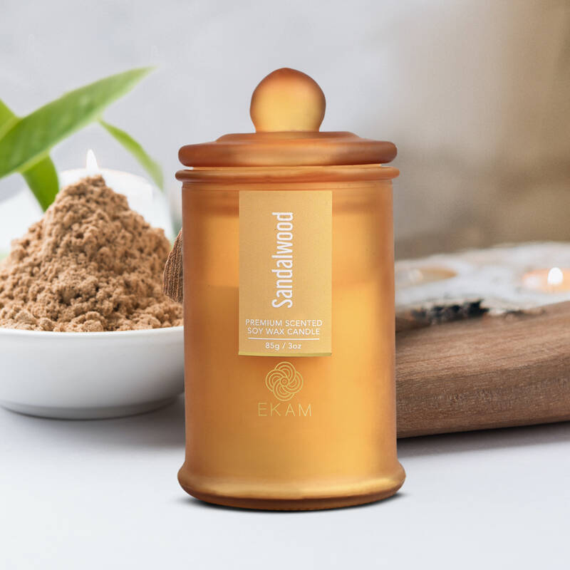 Sandalwood Apothecary Jar Scented Candle