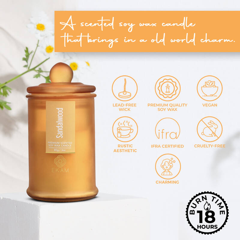 Sandalwood Apothecary Jar Scented Candle