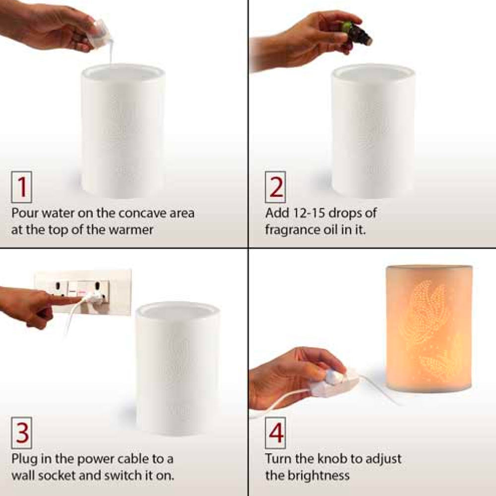 Butterfly Premium Oil Warmer with 4 Fragrance Oil