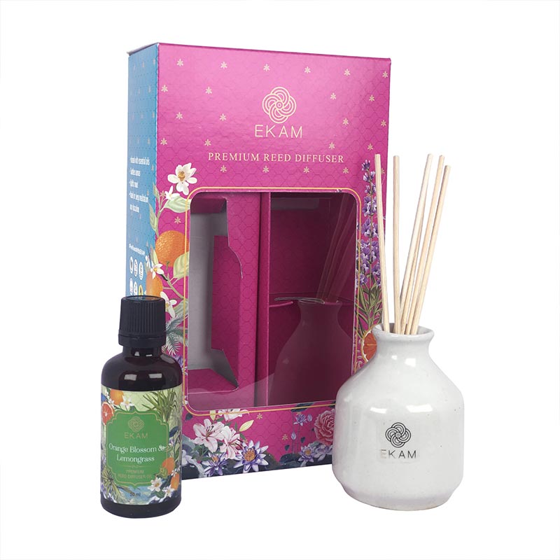 Orange Blossom &amp; Lemongrass Reed Diffuser Gift Set