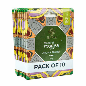 Combo Pack of 10 Madurai Mogra Scented Sachets