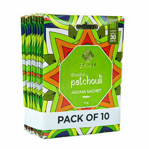 Combo Pack of 10 Blissful Patchouli Scented Sachets