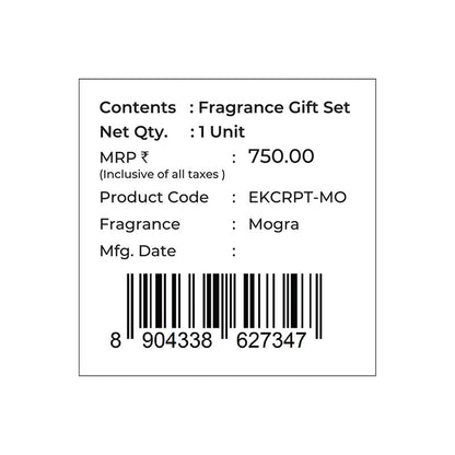 Mogra Scented Fragrance Gift Box | Festive Stone Palace Collection, 2025-26
