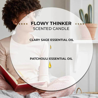 Flowy Thinker Scented 3 Wick Candle