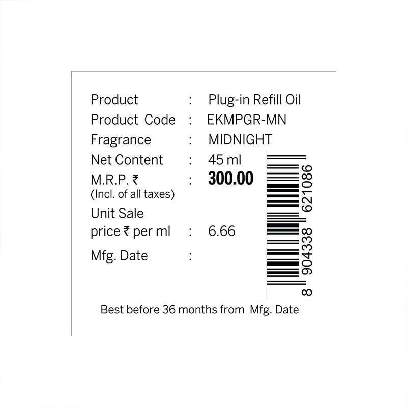 Midnight Scented Air Freshener Plug-In Refill - 45 ML