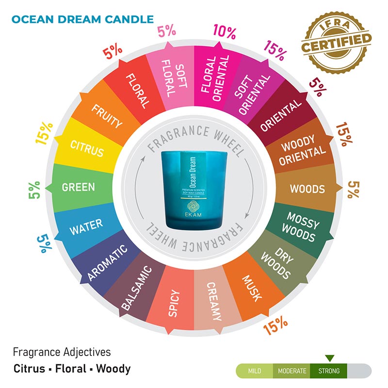 4 Pack Candles Gift Set| Lavender, Mahogany, Ocean Dream, Vanilla