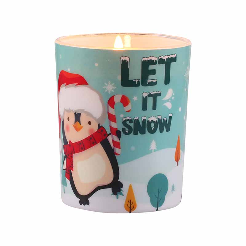 Candy Cane Christmas Single Wick Scented Candle (199 g)