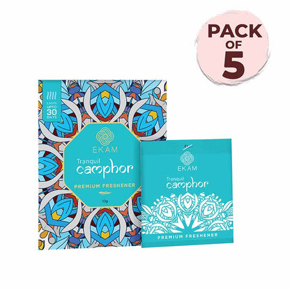 Combo Pack of 5 Tranquil Camphor Scented Sachets