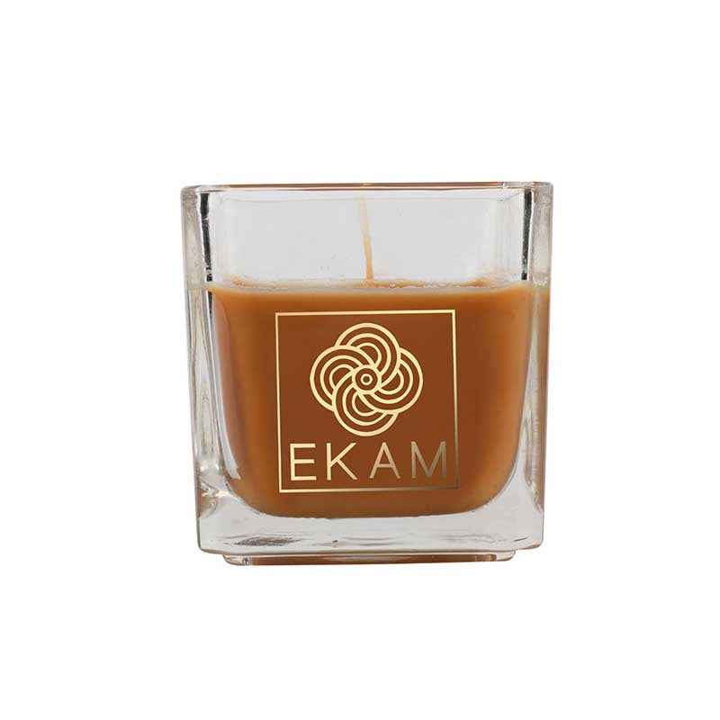 EKAM Driftwood Scented Square Cup Candle