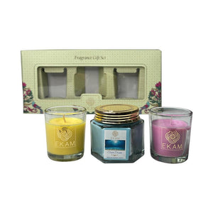 3 Pack Candle Gift Set | Honey &amp; Lemon,  Ocean Dream &amp; Clary sage