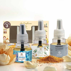 Floral & Fresh Scented Plugin Air Freshener Refill Pack of 3| 45ml Each