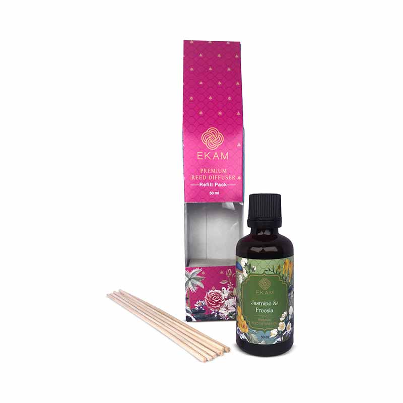 Jasmine &amp; Freesia 50ml Reed Diffuser Refill Gift Box