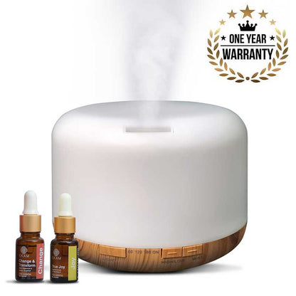 Aroma Diffuser - Model: YX-168 with Free True Joy and Change &amp; Transform Wellness Oils