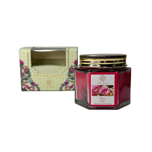 Rose Hexa Jar Scented Candle