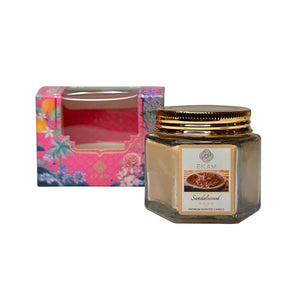 EKAM Sandalwood Scented Hexa Jar Candle