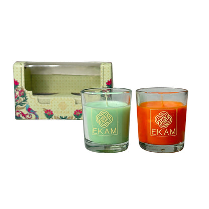 2 Pack Candle Gift Box |  Jasmine &amp; Lime Mandarin