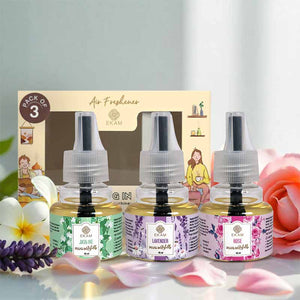 Floral Scented Plugin Air Freshener Refill Pack of 3| 45ml Each