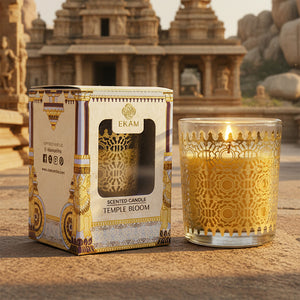 Temple Bloom Scented Votive Candle, 43 g| Festive Stone Palace Collection, 2025-26
