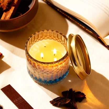 Velvet Oudh Bloom 3 Wick Luxe Scented Candle