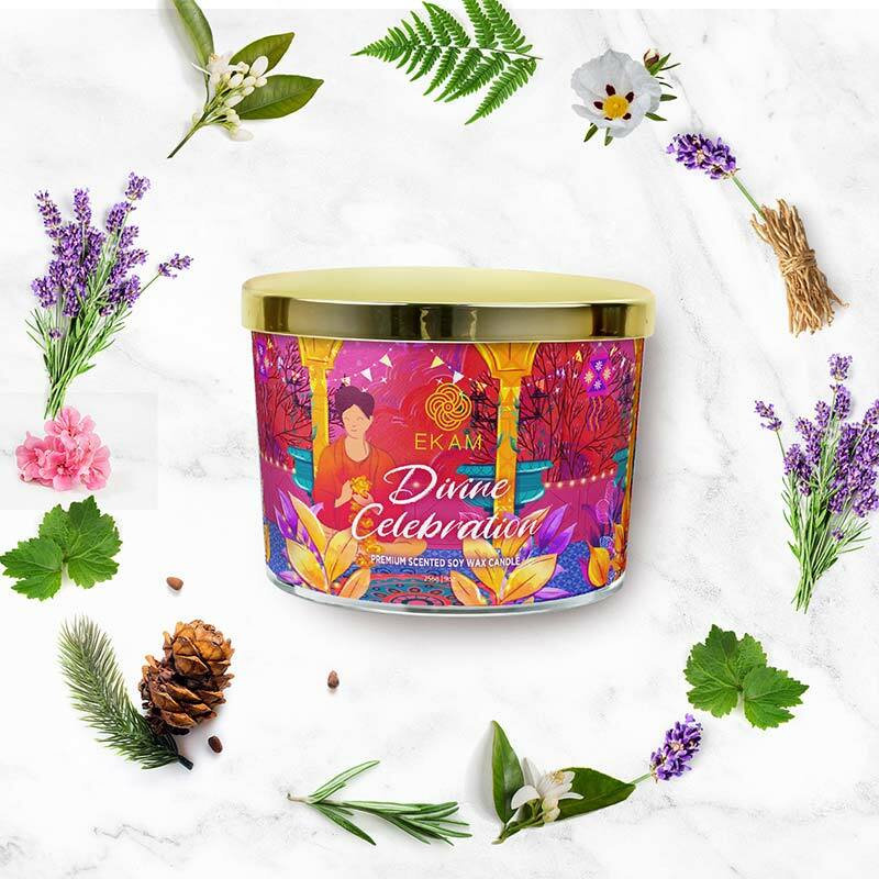 Divine Celebration Scented 3 Wick Candle