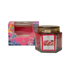 EKAM Rose Scented Hexa Jar Candle