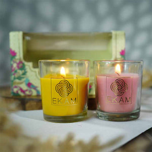 2 Pack Candle Gift Box | Honey and Lemon & Clary Sage