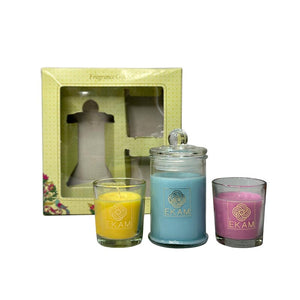 3 Pack Candle Gift Set | Honey &amp; Lemon,  Ocean Dream &amp; Clary sage