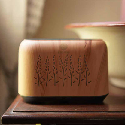 YX 1816 Lightwood with Grey Base Flame Aroma Diffuser