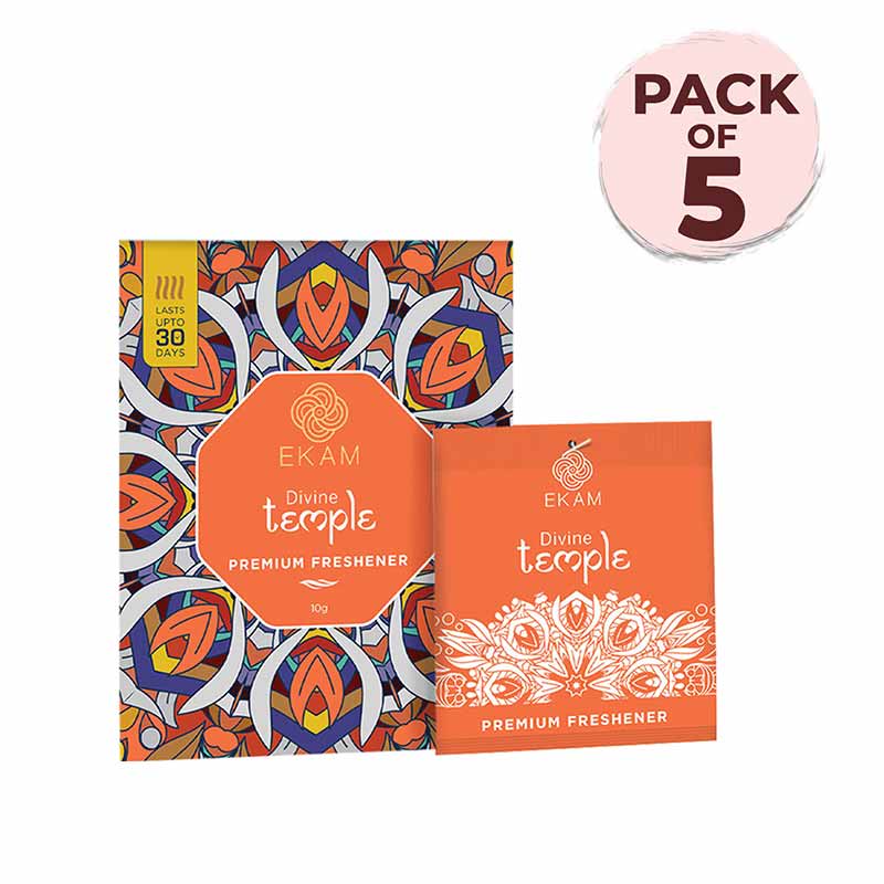 Combo Pack of 5 Divine Temple Scented Sachets