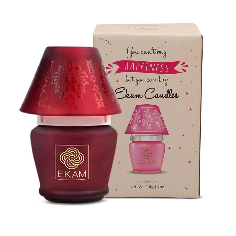 Cranberry Lampshade Scented Candle