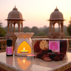 Rose Scented Fragrance Gift Set Box| Festive Pink Haveli Collection, 2025-26