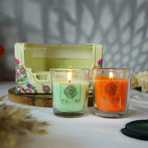 2 Pack Candle Gift Box | Jasmine & Lime Mandarin