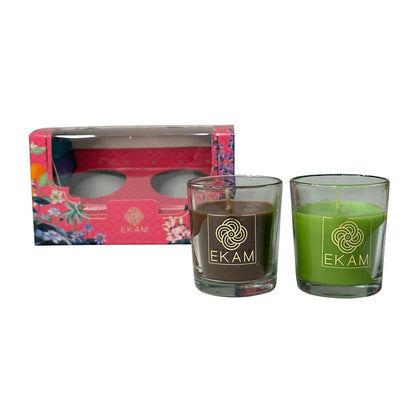 2 Pack Candle Gift Box |   Mahogany &amp; Lemongrass